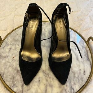REISS Black Suede Pumps
